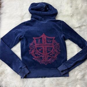 Y2K Vintage Juicy Couture Navy Hoodie